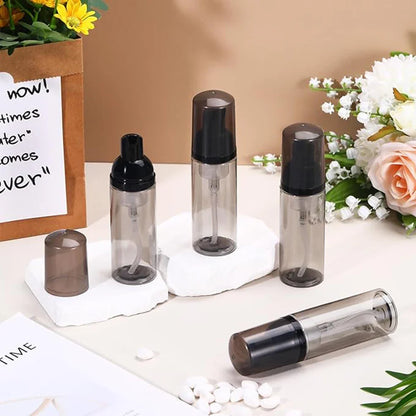 12 Pcs 2oz Empty Foam Pump Bottles - Mini Travel Soap Dispensers for Hand Soap, Lash Cleanser & Shampoo