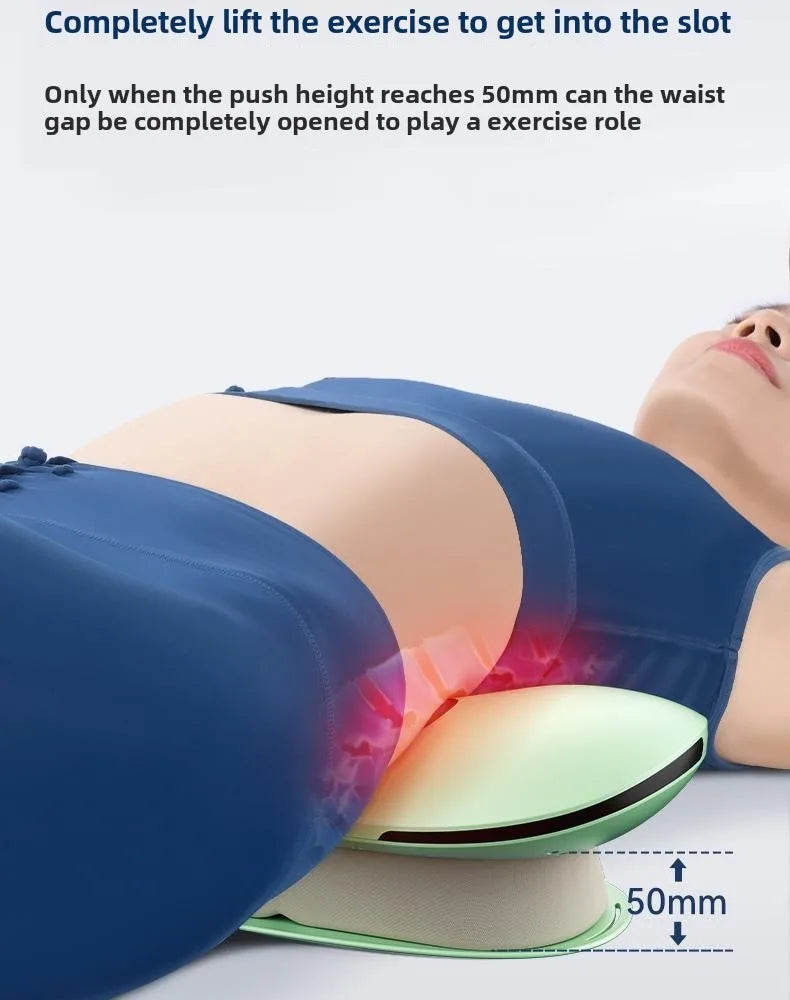 Electric Lumbar Traction Device Massager – Adjustable Intensity with Heat Function, Inflatable Back Stretcher