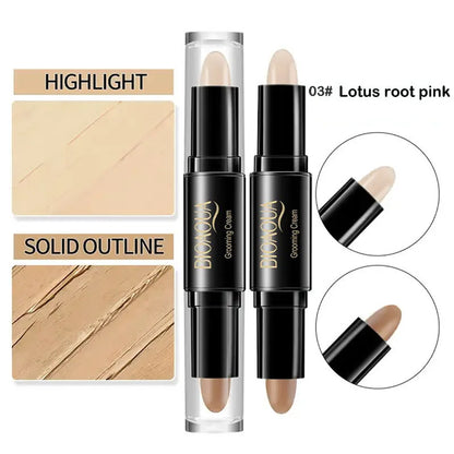 Foundation and Concealer Pen – Long-Lasting Dark Circles Corrector and Contour Stick Makeup