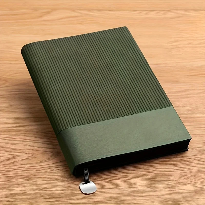 A5 Faux Leather Notebook - 100 Sheets Premium Paper Journal for Office, Business & Meetings