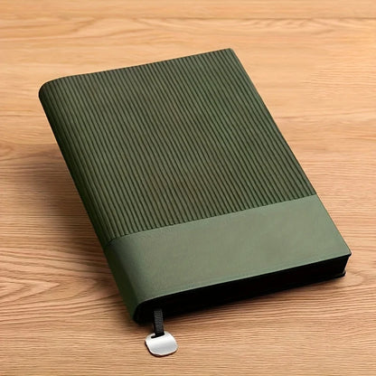 A5 Faux Leather Notebook - 100 Sheets Premium Paper Journal for Office, Business & Meetings
