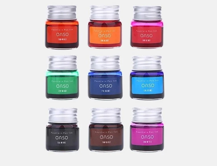 20ml Colorful Smooth Liquid Ink Refill – Bright Comic Ink for Carbon Pens, Office & School Stationery