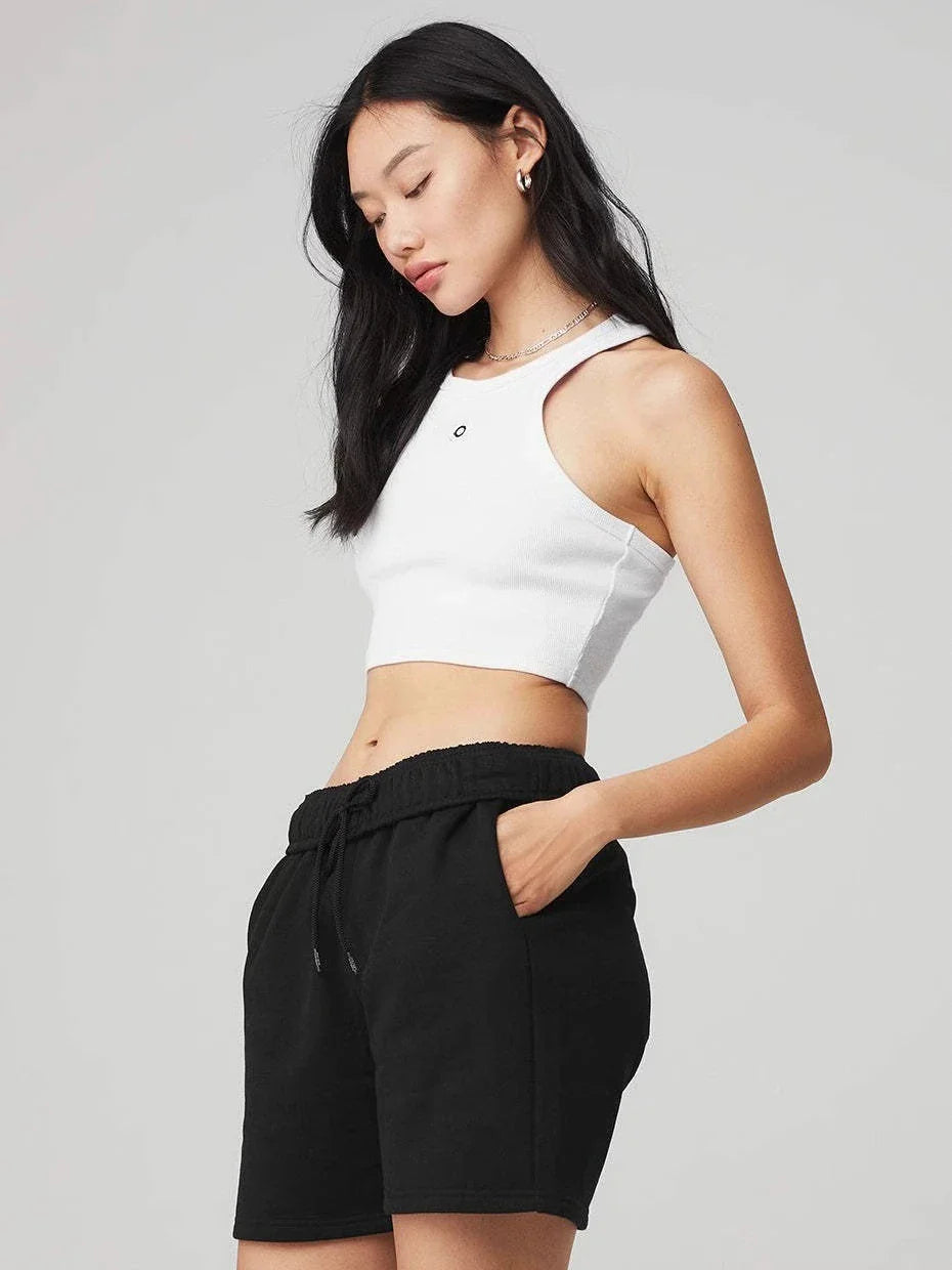 Summer Knitted Sports Vest – Breathable Cotton Tank Top for Fitness, Yoga, Running & Pilates