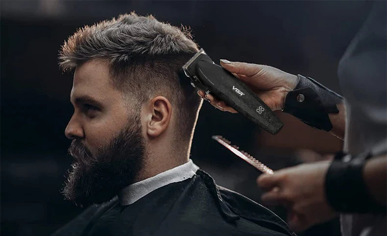 VGR V-640 Hair Trimmer – Professional Electric Hair Clipper, 9000 RPM Metal Trimmer for Men, Barber Hair Cutting Machine