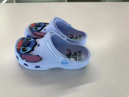 New Disney Lilo & Stitch Cartoon Beach Shoes – Non-Slip Breathable Casual Footwear for Boys, Girls & Adults