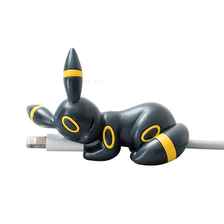 Anime Pokémon USB Cable Bite Case – Pikachu & Eevee Figure Toy Cosplay Prop Gift