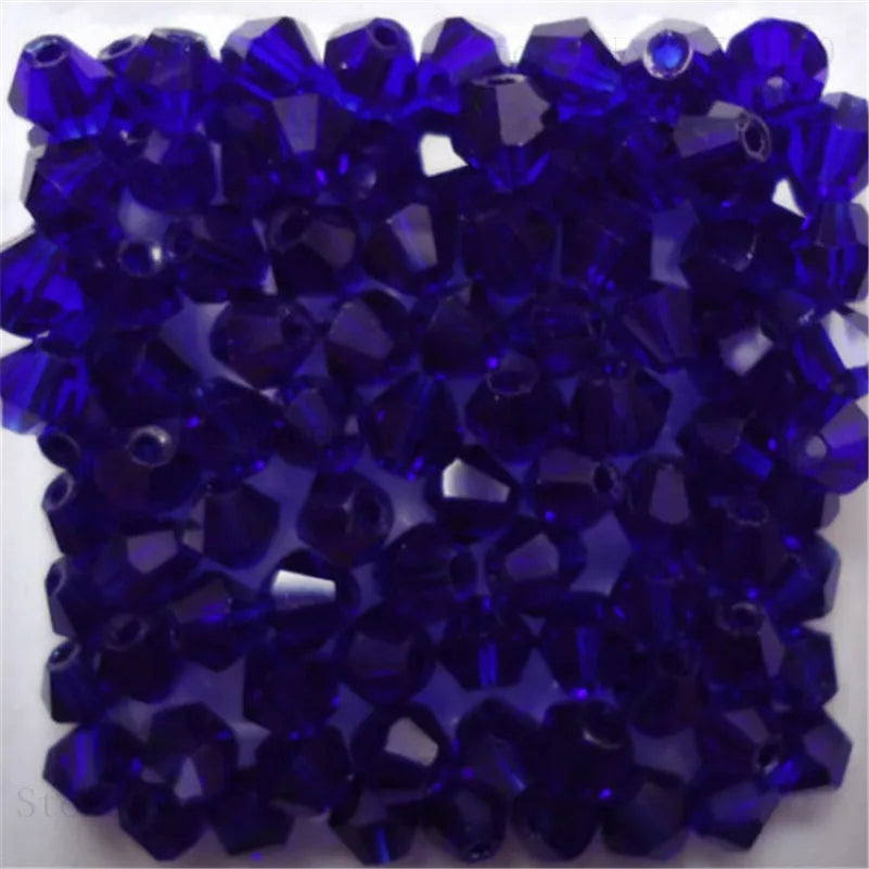 Isywaka 3–8mm Austria Crystal Bicone Glass Beads – Colorful Faceted Loose Spacer Beads for DIY Jewelry Making, Bracelet & Charm Craft Supplies
