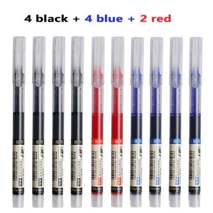 3–5Pcs Quick-Drying Gel Ink Pens 0.5mm – Large Capacity Smooth Writing Pens Black & Blue Ink for School, Office & Stationery Use