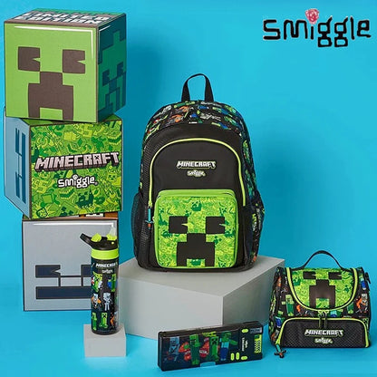 Genuine Australia Smiggle School Bag Set – Children's Backpack with Lunch Box, Pencil Case, Wallet, and Water Cup – Perfect Student Gift