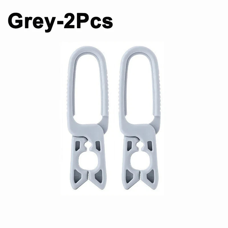 10/2PCS Plastic Clothespins — Hanging Pegs & Clamps for Laundry, Towels, Clothing, Hats, Home Storage Hooks
