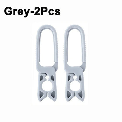 10/2PCS Plastic Clothespins — Hanging Pegs & Clamps for Laundry, Towels, Clothing, Hats, Home Storage Hooks