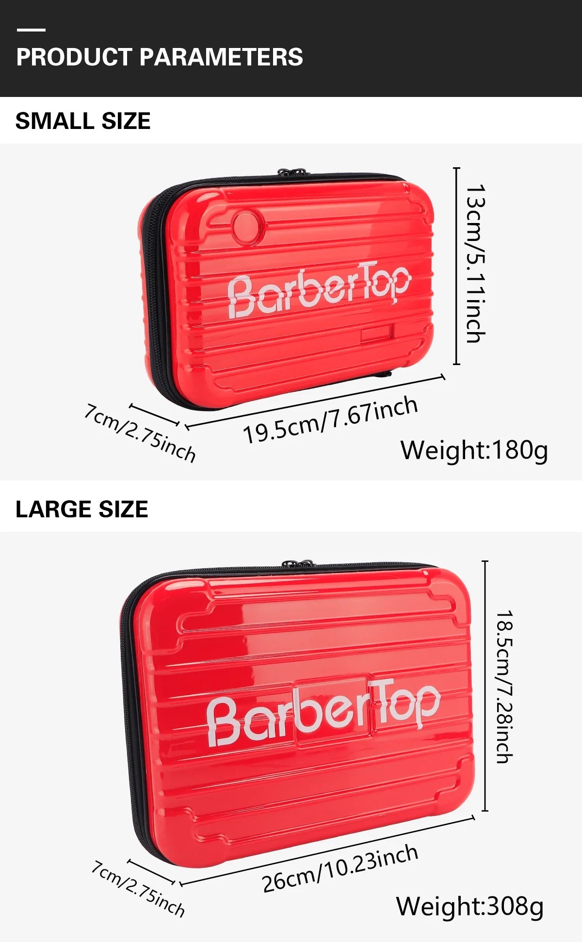 Portable Hair Scissors Case – Waterproof, Shockproof Barber & Beauty Tool Box for Trimmers, Styling & Makeup