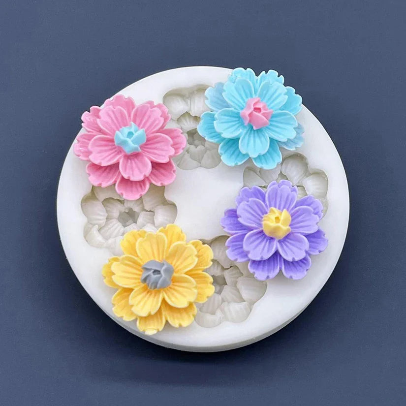 Flower Daisy Silicone Mold — Sugarcraft, Fondant & Cupcake Baking Tool for Cake Decoration
