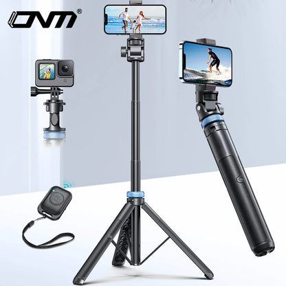 [Newest] Selfie Stick Tripod with Wireless Bluetooth Remote – For GoPro, Insta360, DJI Action Camera & Smartphones