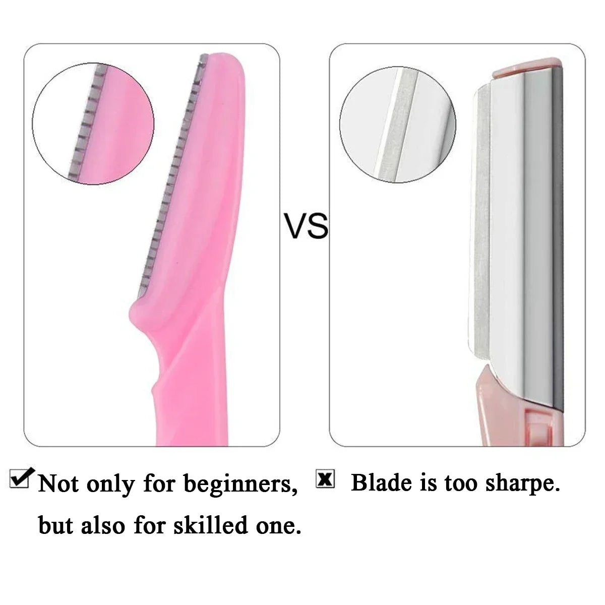10/30/40PCS Eyebrow & Facial Razor for Women – Multipurpose Dermaplaning Exfoliating Tool with Precision Safety Cover, Beauty Grooming