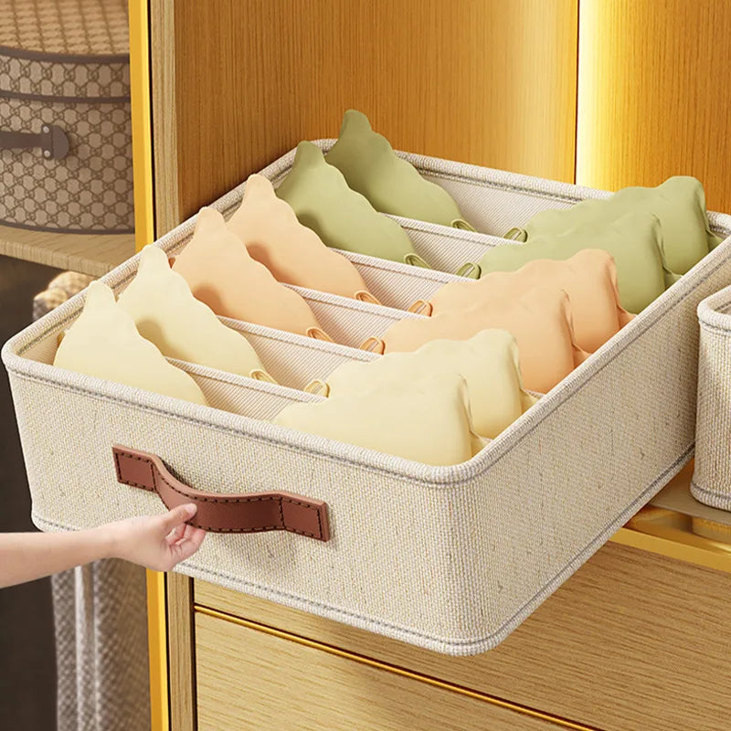 Underwear & Sock Storage Box – Cabinet Drawer Organizer with Dividers for Clothes, Ties & Wardrobe