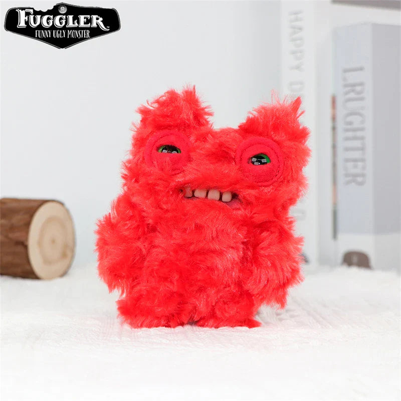 12cm FUGGLER Plush Keychain – Funny Ugly Teeth Monster & Wide-Eyed Rabbit Pendant Toy Gift