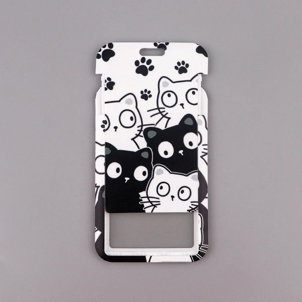 Kawaii Cat Paw Credential Holder Lanyard – Cute Neck Strap for Keys, ID Cards & Phone Accessories