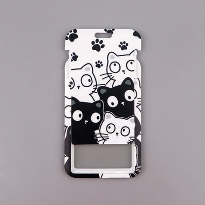 Kawaii Cat Paw Credential Holder Lanyard – Cute Neck Strap for Keys, ID Cards & Phone Accessories