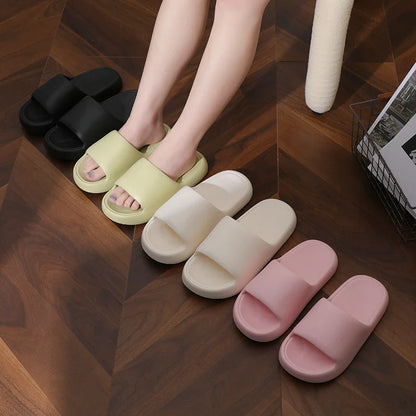 Lightweight Platform Slippers for Women – Super Soft Non-Slip Beach Flip Flops & Indoor Shower Slides for Couples Comfort