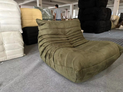 Caterpillar Single Sofa Chair – Cozy Tatami Lounge Chair for Living Room, Bedroom, Balcony, Reading, and Leisure