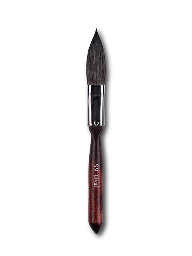 Artsecret Mini Dagger Oval Flat Squirrel Hair Brushes Set – Professional Watercolor Painting Tools
