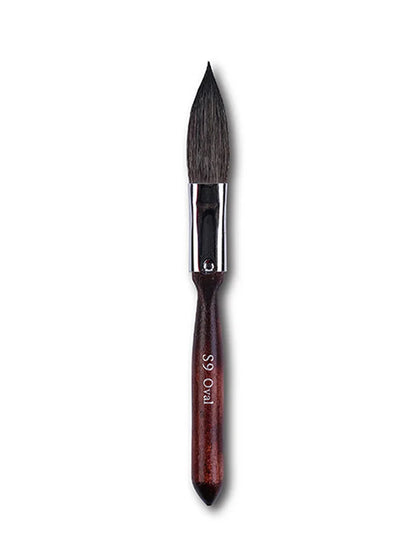 Artsecret Mini Dagger Oval Flat Squirrel Hair Brushes Set – Professional Watercolor Painting Tools