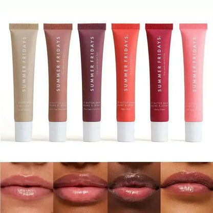 Summer Fridays Lip Balm – Moisturizing Vanilla Pink Sugar & Coffee Cake Scented Lip Gloss, Transparent Lip Oil Makeup