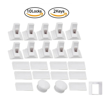 Children’s Magnetic Safety Lock — Baby Protection Drawer & Cabinet Door Lock Limiter for Child Security