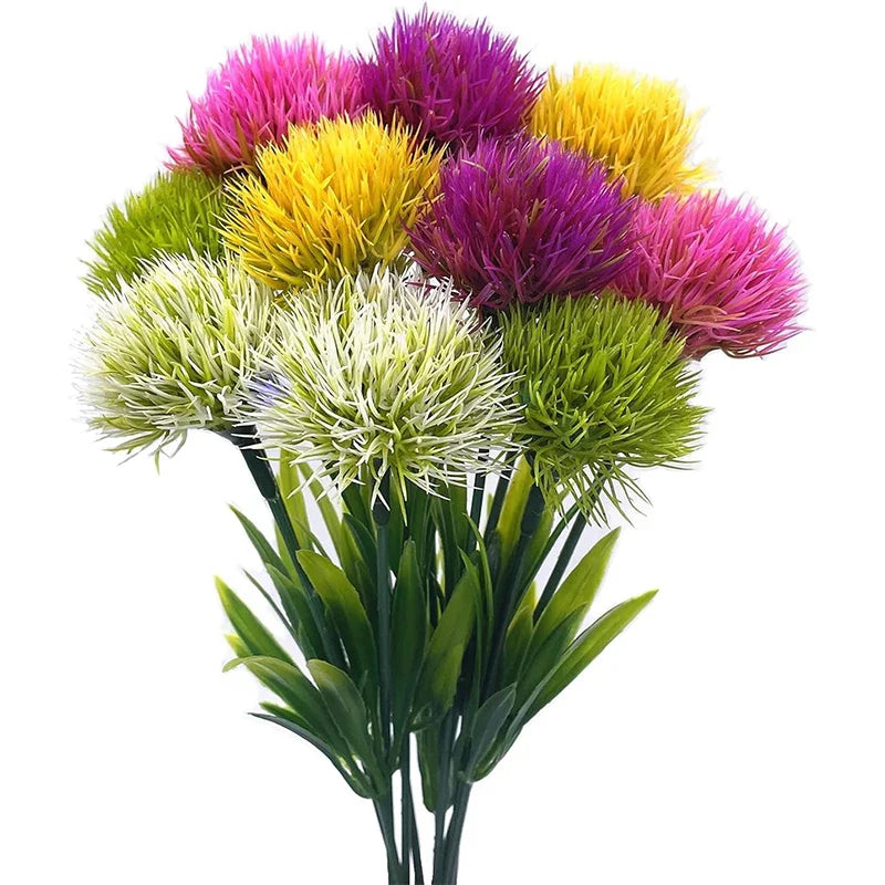 Artificial Dandelion Bouquet Set 3/5/10/12Pcs – 26cm Fake Flower Plants for Home, Bedroom, Wedding & Garden Vase Decoration