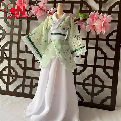 1/6 Female Doll Hanfu Outfit – Ancient Traditional Dress for 12-Inch Action Figures, Cosplay Model Toy