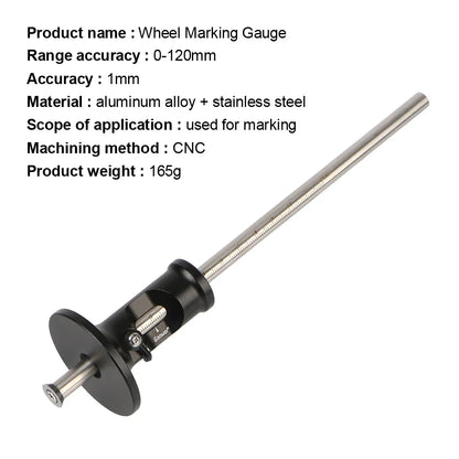 European Style Blade Scribing Tool - High Precision Woodworking Scriber for Carpentry, Parallel Line Marking Gauge