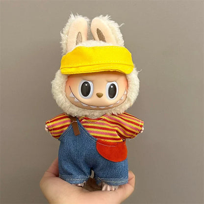 Labubu V1 V2 15/17cm Doll Clothing Set — Fashion Hoodie & Pants Korean Idol Style DIY Accessories Gift