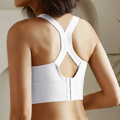 Women’s Gym Tank Top — Corset Sports Bra Push-Up Crop Top | Breathable Fitness & Running Athletic Wear