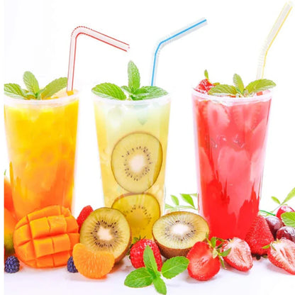 50-3000Pcs Multicolor Drinking Straws - Black Beverage Straws for Milk Tea, Bar, Party, Wedding & Kitchen Accessories