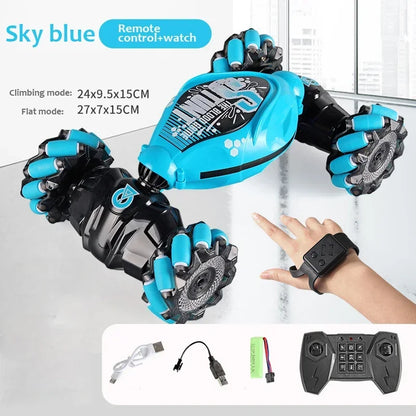 Stunt RC Car 4WD 1:16 – LED Light, Gesture Control, Twist & Climb Remote Controlled Car Toy for Kids