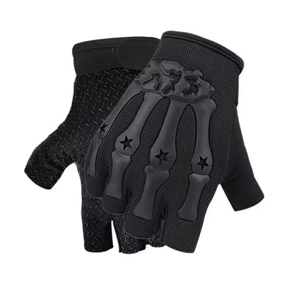 Fingerless Riding Gloves – Non-Slip Half Finger Gloves for Motorcycle, Cycling, Climbing, Hiking & Outdoor Sports