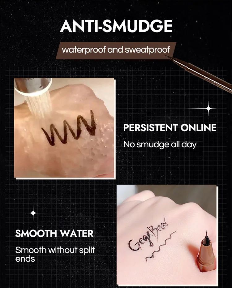 Gege Bear Liquid Eyeliner Pen – Waterproof, Smudge-Proof, Fast & Precise Makeup with Quick Drying Formula