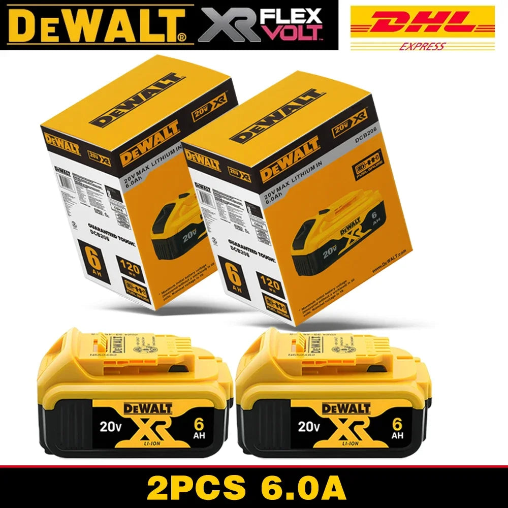 100% Original DEWALT 20V Battery – Compatible with DCB606, DCB205, DCB206, DCBGene, DCB200 MAX, 6AH & 9AH