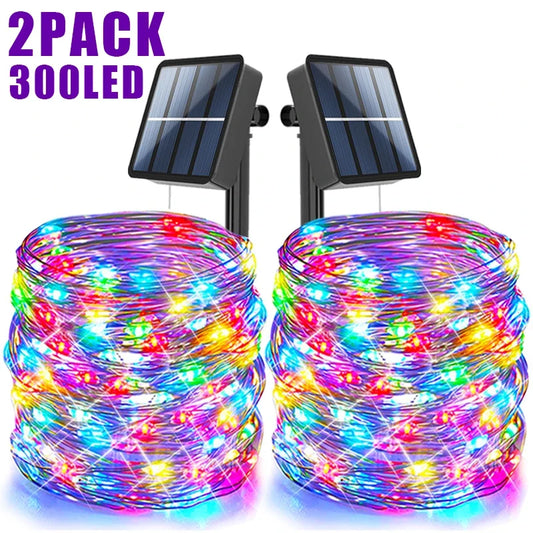 Solar LED String Lights - Waterproof Outdoor Garden, Patio & Christmas Decor