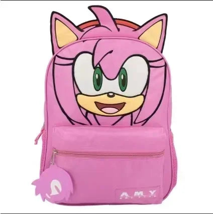 2Pcs Blue Backpack Set — Large & Small School Bags Student Laptop Bag Black Shadow Amy Rose Cosplay Gift