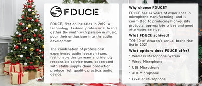 FDUCE SL40X/SL40 Dynamic Microphone — Metal Headset with Sound Insulation, Ideal for Podcasts, Live Broadcast & Gaming