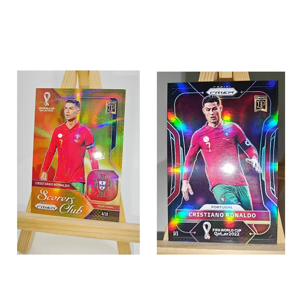 Panini DIY Star Football Card – Messi & Ronaldo Collectible, Homemade Gift for Christmas & Birthday
