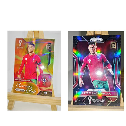 Panini DIY Star Football Card – Messi & Ronaldo Collectible, Homemade Gift for Christmas & Birthday