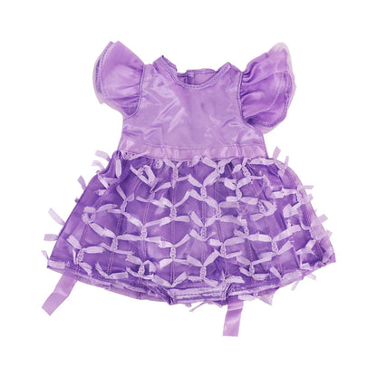 18-Inch Doll Nightdress Outfit — Purple Series Clothes for American & 43CM Baby Dolls, Our Generation Doll Gift