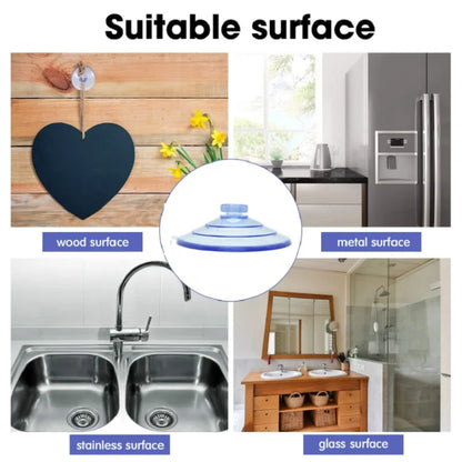 30/45/60mm Strong PVC Vacuum Suction Cups — Thickened Sucker Pads for Car, Glass & Bathroom Use