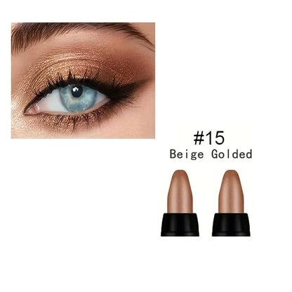 16 Colors Pearlescent Waterproof Eyeliner – Glitter, Long-Lasting & Non-Smudge Eye Makeup