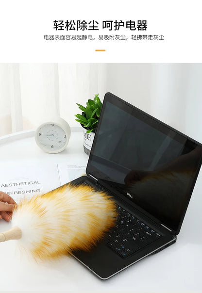 Scalable Wool Duster Brush — Household & Car Cleaning Tool, Washable Dust Sweeper for Home Use