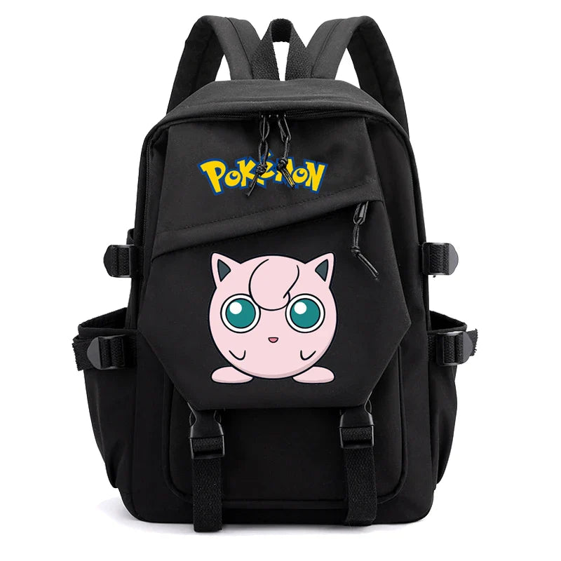 Pokemon Waterproof Women’s Backpack – Pikachu, Gengar, Snorlax Schoolbag for Girls & Students