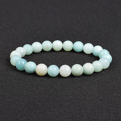 Genuine Natural Stone Beaded Bracelet – Apatite, Lapis Lazuli, Agate & Tiger Eye High Quality Crystal Gem Jewelry Bangle for Men & Women
